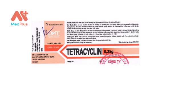 Tetracyclin 0,25g