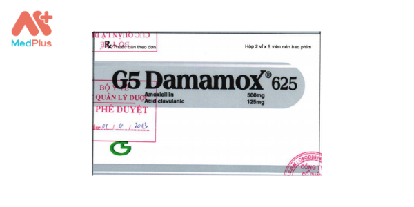 Thuốc G5 Damamox 625: Liều dùng & lưu ý, hướng dẫn sử dụng, tác dụng phụ 128 Thuốc G5 Damamox 625