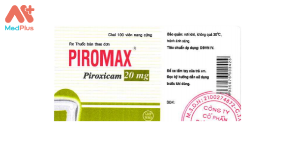 Thuốc Piromax 20 mg - Medplus