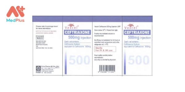 Vaxcel Ceftriaxone-500mg Injection