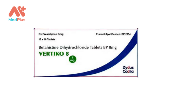Thuốc Vertiko 8: Liều dùng & lưu ý, hướng dẫn sử dụng, tác dụng phụ 130 Vertiko 8