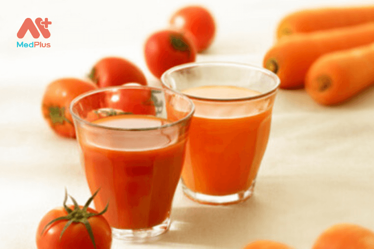 nước ép cà chua cà rốt