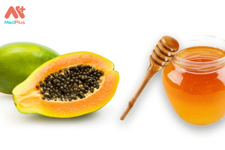 Sinh tố đu đủ mật ong cho bà bầu