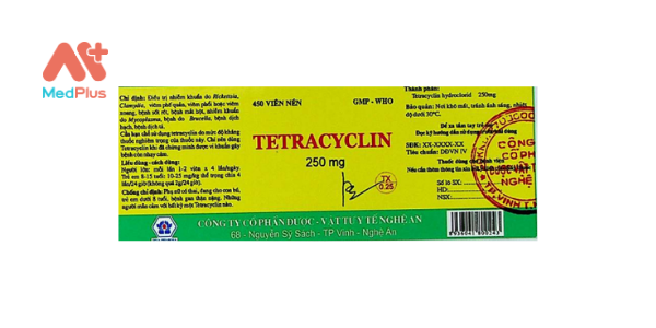 thuốc Tetracyclin 250 mg