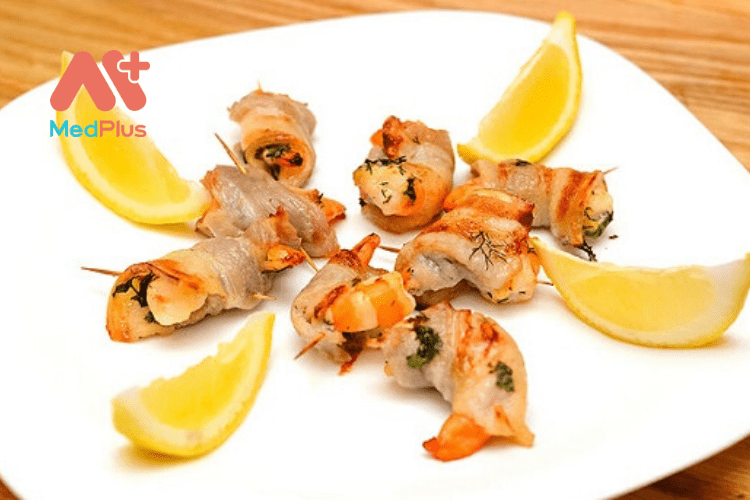Cách làm ba chỉ cuốn tôm nướng
