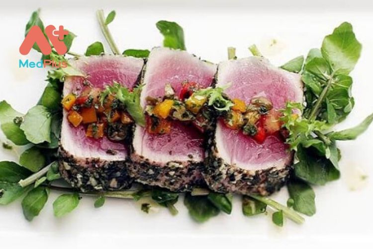 Món cá ngừ áp chảo bọc mè thơm ngon hấp dẫn