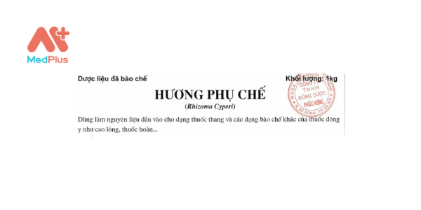 Hương phụ chế