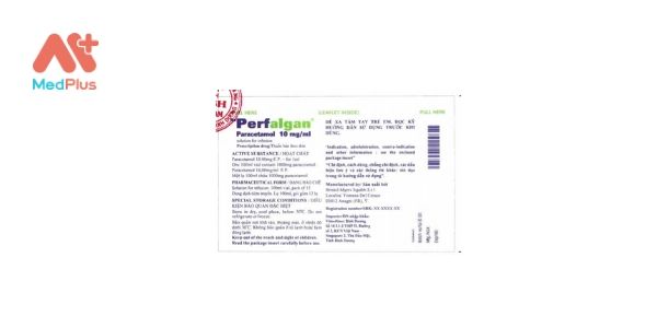 Thuốc Perfalgan: Liều dùng & lưu ý, hướng dẫn sử dụng, tác dụng phụ 127 Perfalgan