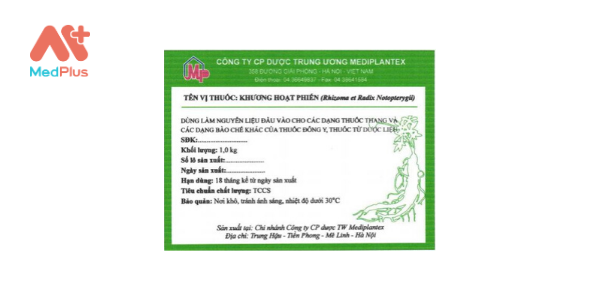 Thuốc Khương hoạt phiến