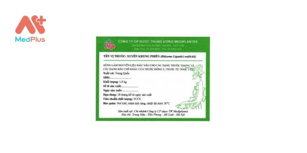 Thuốc Xuyên khung phiến: Liều dùng & lưu ý, hướng dẫn sử dụng, tác dụng phụ 127 Xuyên khung phiến