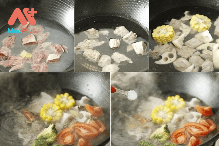 Cách thực hiện canh thịt bò hầm rau củ