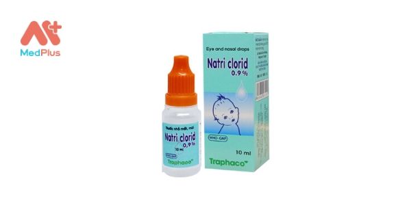 Nhỏ mắt mũi cho trẻ sơ sinh Natri Clorid