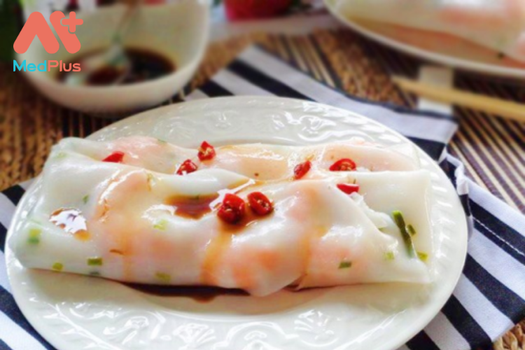 Bánh cuốn hấp tôm