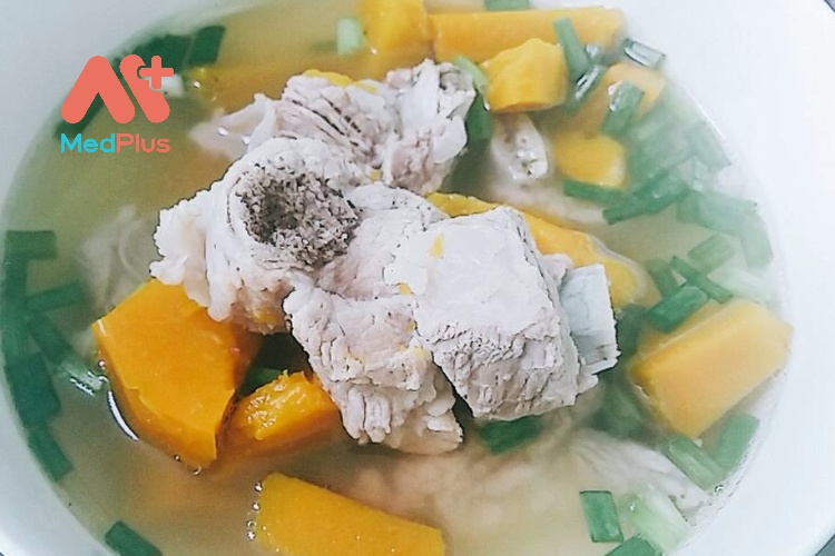 cách làm canh bí đỏ sườn non