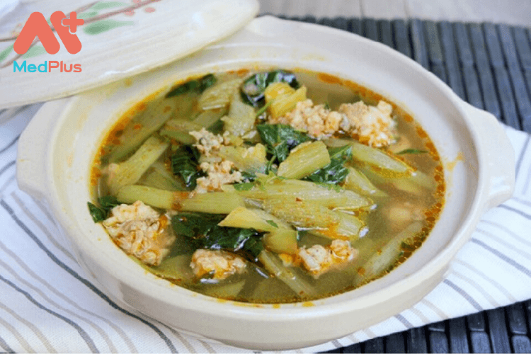 Canh tôm dọc mùng