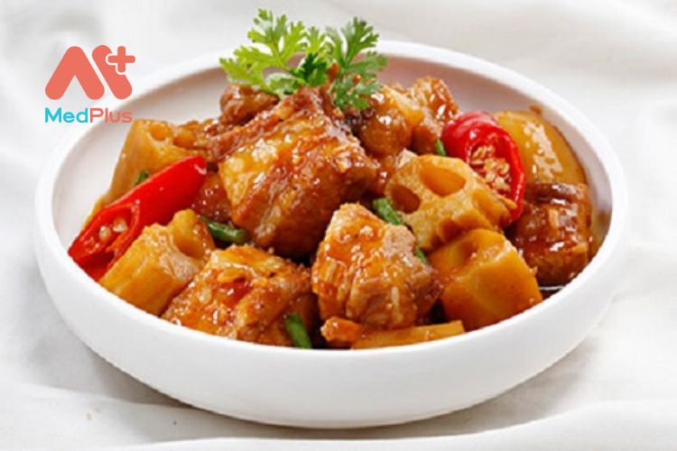 Hướng dẫn làm sườn non kho củ sen thơm ngon, bổ dưỡng 129 cách làm sườn non kho củ sen