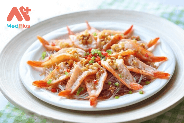 Tôm hấp miến thơm ngon