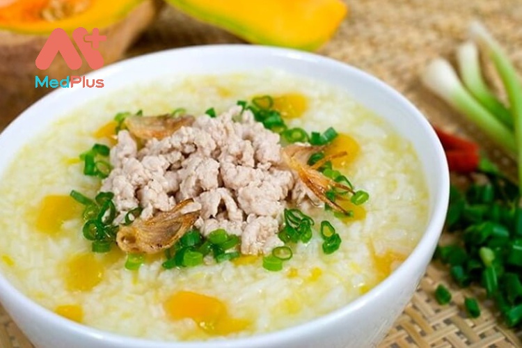 Cách nấu cháo bí đỏ thịt bằm