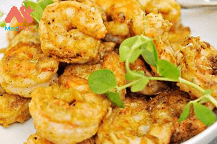 Tôm chiên trứng muối mằn mặn, beo béo khởi đầu ngày mới 134 Mẹo nấu tôm chiên trứng muối
