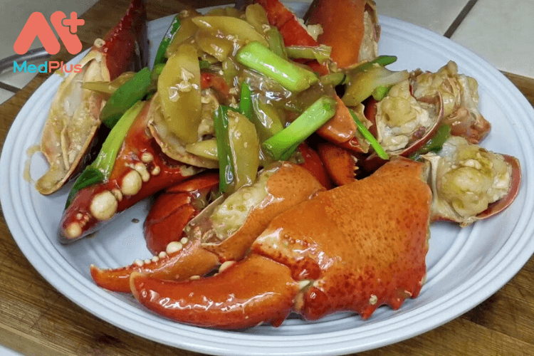 Tôm hùm xào hành gừng