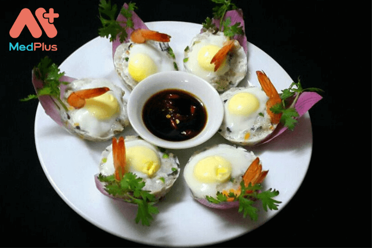 Trứng cút hấp tôm thịt