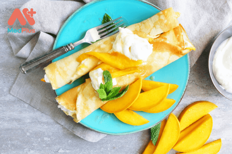 Cách làm các món bánh từ xoài thanh ngọt kích thích, cả nhà đều mê 134 Bánh crepe xoài