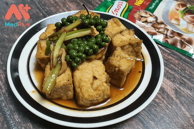 Đậu hũ kho tiêu xanh