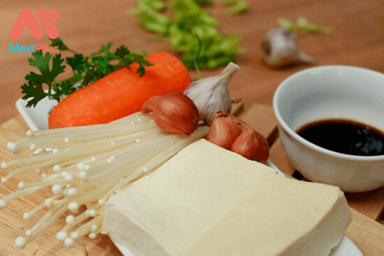 Bữa cơm tối ngon miệng hơn với đậu hũ sốt nấm kim châm 129 Chuẩn bị nguyên liệu