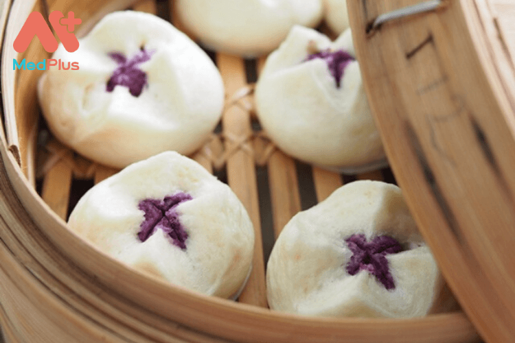 Bánh bao khoai lang tím
