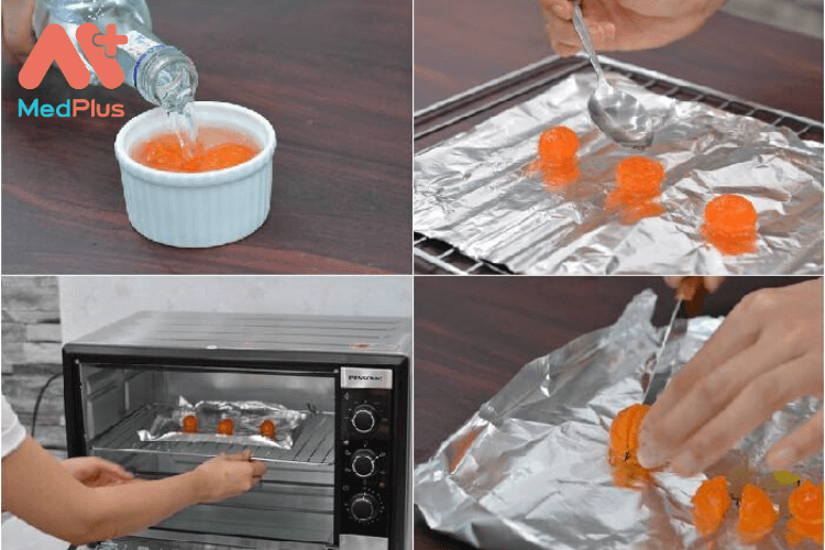 Cách làm bánh hotdogs trứng muối 