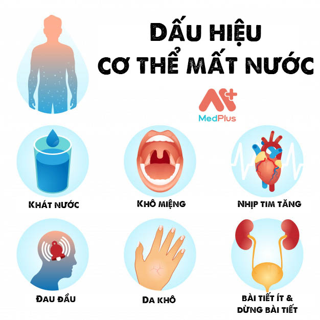 dấu hiệu cơ thể bị mất nước gây khô miệng