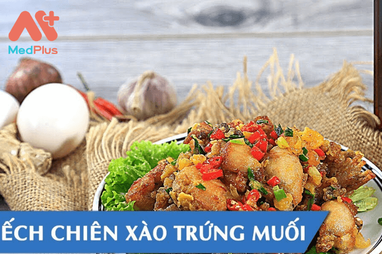 Ếch chiên trứng vịt muối