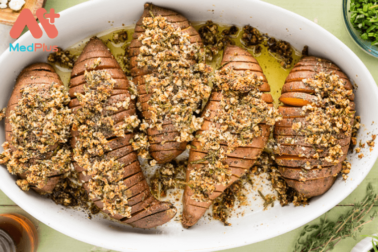 Ngon khó cưỡng món khoai lang nướng hasselback Thụy Điển 129 Món ngon trong ẩm thực Thụy Điển