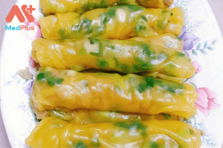 Bánh ướt bí đỏ nhân thịt