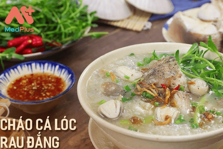 Cháo cá lóc rau đắng