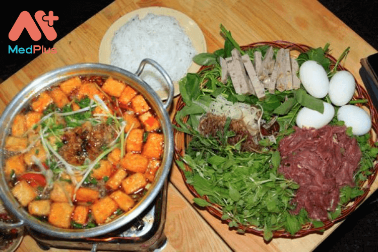 Lẩu riêu cua trứng lộn