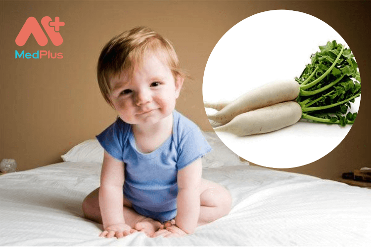 Lợi ích của củ cải trắng cho trẻ