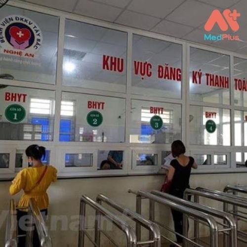 Bệnh viện Đa khoa Khu vực Tây Bắc Nghệ An gồm nhiều phòng khoa phục vụ nhu cầu khám chữa bệnh