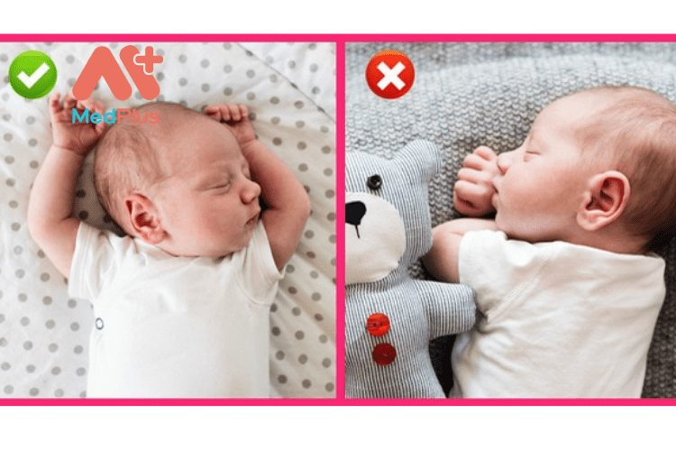 Việc đặt em bé ngủ với tư thế nằm ngửa 