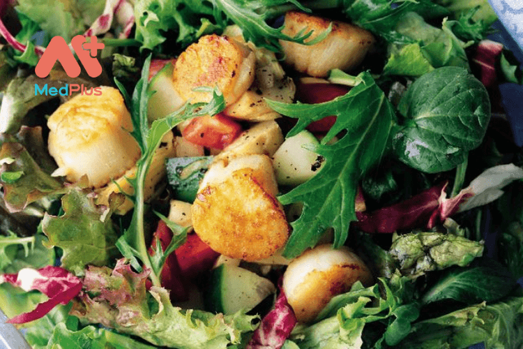 Salad sò điệp biển