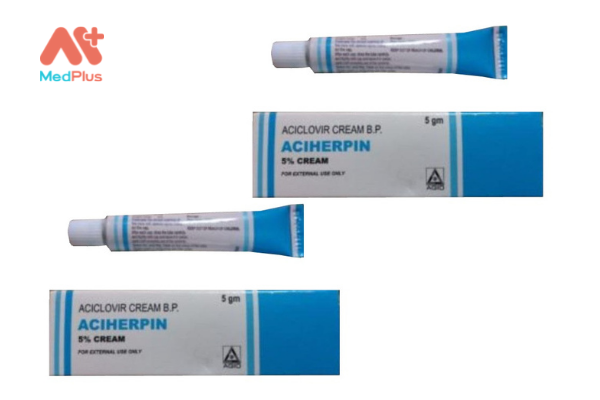 Hình ảnh tham khảo về thuốc Aciherpin 5%