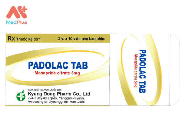 Hình ảnh tham khảo về thuốc Padolac Tab
