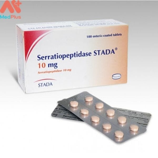 Hình ảnh minh họa cho thuốc Serratiopeptidase Stada 10 mg