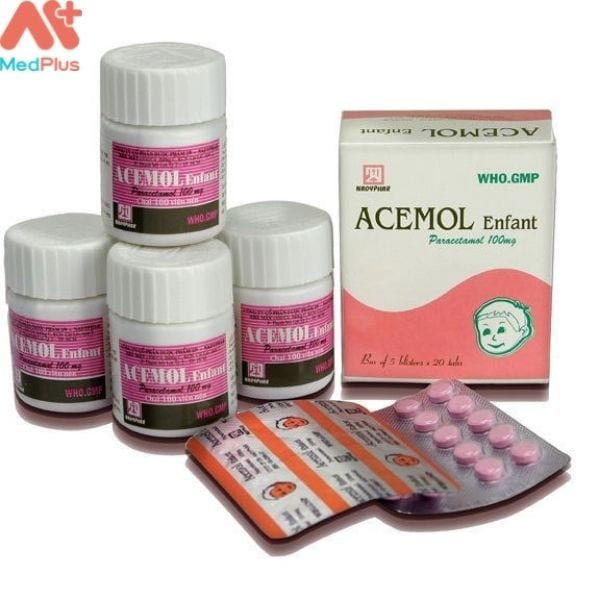 Hình ảnh minh họa cho thuốc Acemol Enfant 100 mg