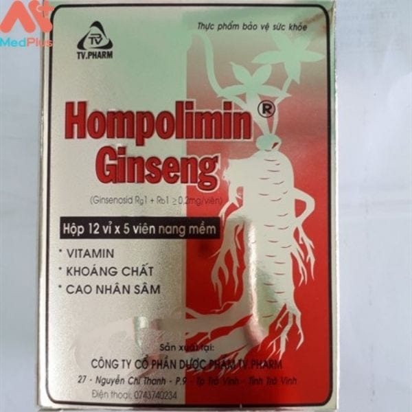 Thuốc Hompolimin ginseng: bổ sung khoáng chất và vitamin