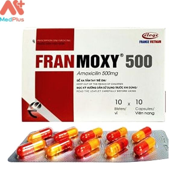 Hình ảnh minh họa cho thuốc Franmoxy 500mg