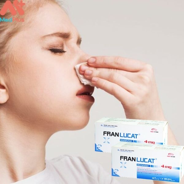 Thuốc Franlucat 4mg điều trị viêm mũi dị ứng, hen phế quản