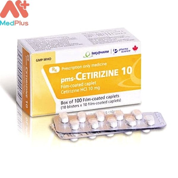 Thuốc pms-Cetirizine 10 điều trị viêm mũi dị ứng