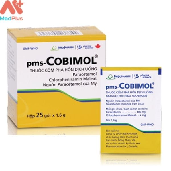 Thuốc pms-Cobimol điều trị giảm đau, hạ sốt nhẹ