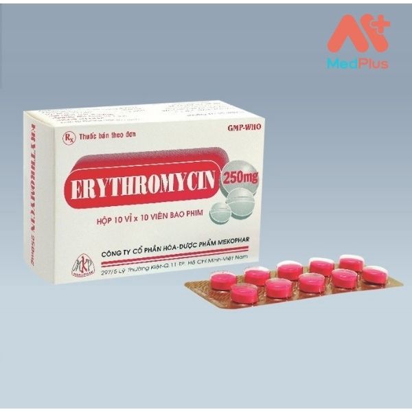 Hình ảnh minh họa cho thuốc Erythromycin 250mg